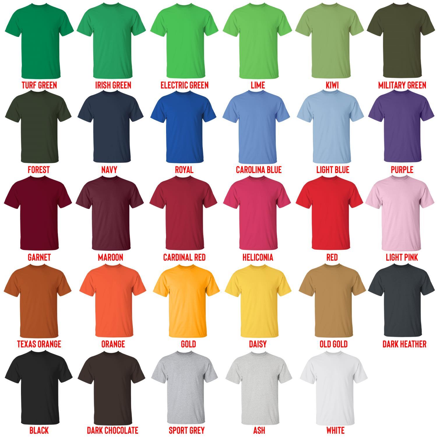 t shirt color chart - Neon Genesis Evangelion UK Shop