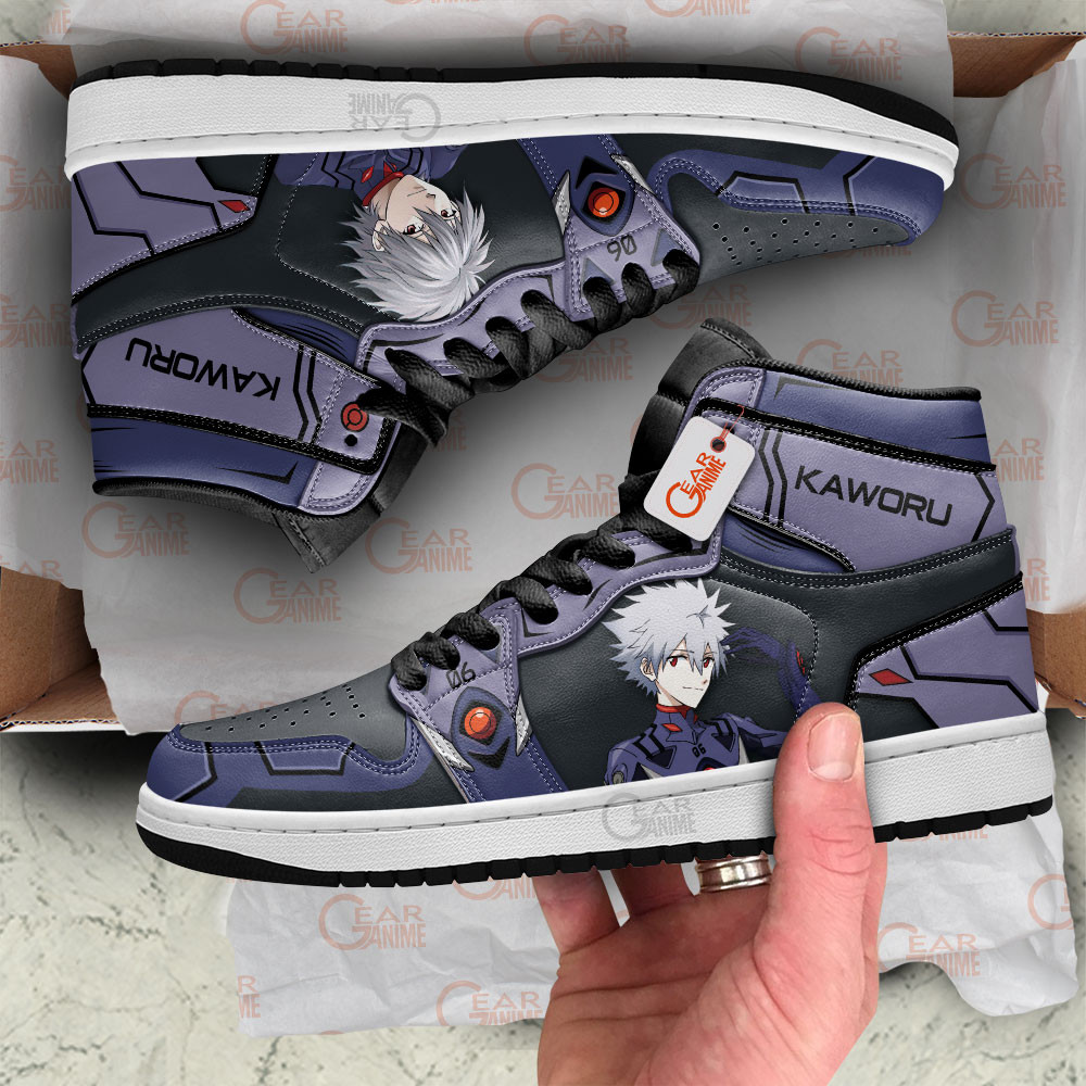 Evangelion Nagisa Kaworu Custom Shoes AJ1 - Image 2