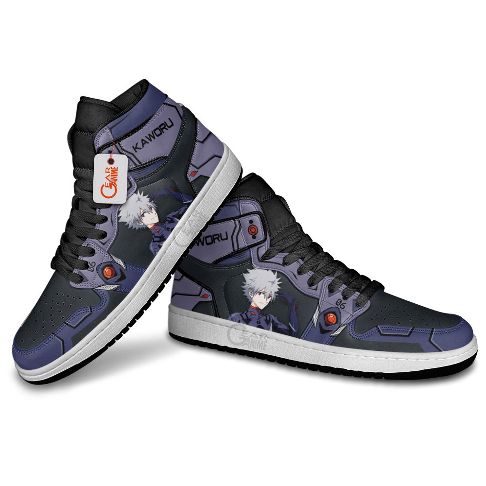 Evangelion Nagisa Kaworu Custom Shoes AJ1 - Image 3