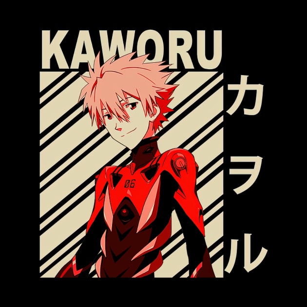 Evangelion Kaworu Nagisa Vintage Art Tote - Image 3