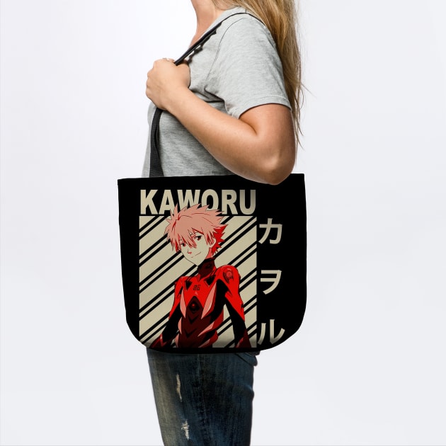 Evangelion Kaworu Nagisa Vintage Art Tote - Image 2