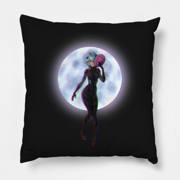 Evangelion Rei Best Design Throw Pillow