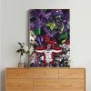 E Evangelion Anime Classic Vintage Posters Decoracion Painting Wall Art White Kraft Paper Vintage Decorative Painting 1 - Neon Genesis Evangelion UK Shop
