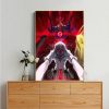 E Evangelion Anime Classic Vintage Posters Decoracion Painting Wall Art White Kraft Paper Vintage Decorative Painting 8 - Neon Genesis Evangelion UK Shop