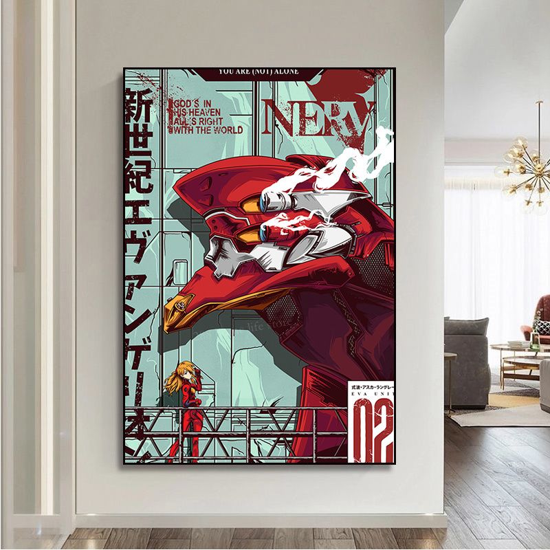 Evangelion Asuka Langley Soryu Shin Seiki Evangelion Wall Art