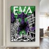 E Evangelion Anime Whitepaper Poster Whitepaper Sticker DIY Room Bar Cafe Decor Art Wall Stickers 6 - Neon Genesis Evangelion UK Shop
