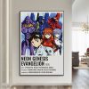 E Evangelion Anime Whitepaper Poster Whitepaper Sticker DIY Room Bar Cafe Decor Art Wall Stickers 7 - Neon Genesis Evangelion UK Shop