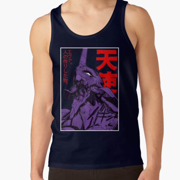 Evangelion Robot Kanji Essential Tank Top - Image 6