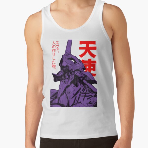 Evangelion Robot Kanji Essential Tank Top - Image 2