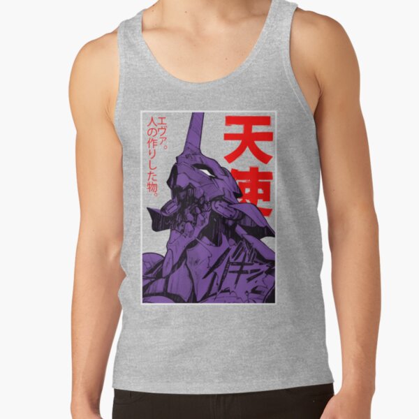 Evangelion Robot Kanji Essential Tank Top - Image 4