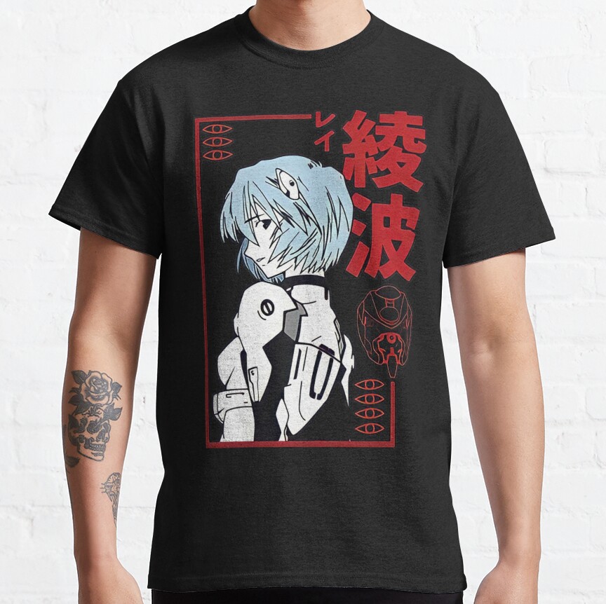 Rei Ayanami Red Style Gift Shirt T-shirt