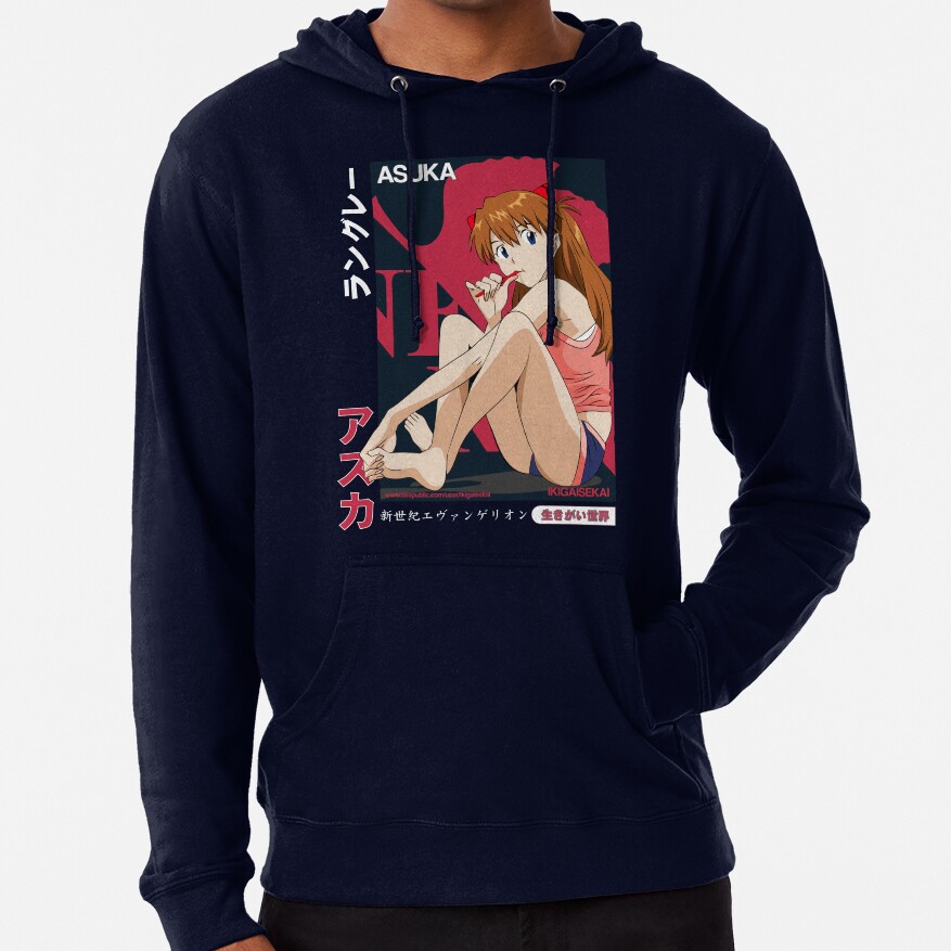 Asuka Langley Neon Genesis Evangelion Ikigaisekai Designs For Men And Women Hoodie - Image 6