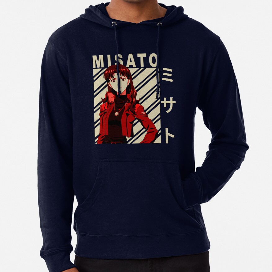 Misato Katsuragi Vintage Art Hoodie - Image 6