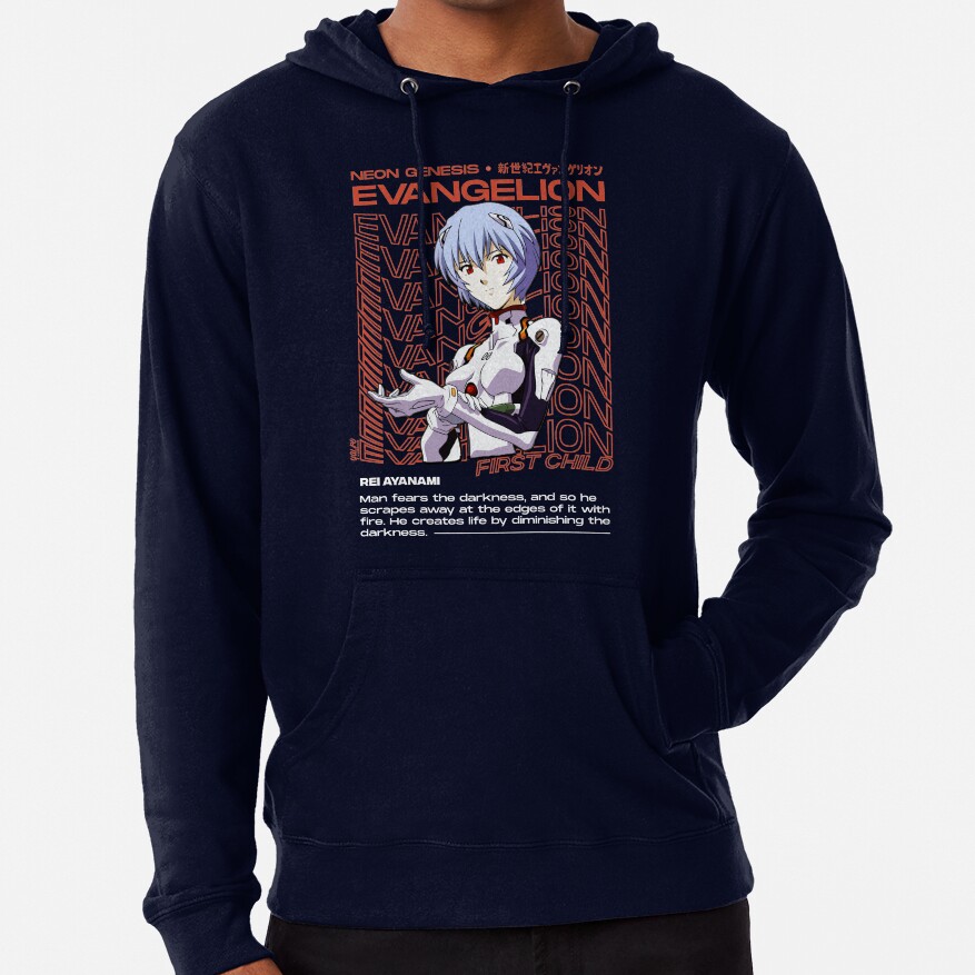 Rei Ayanami Evangelion Aesthetic Hoodie - Image 6