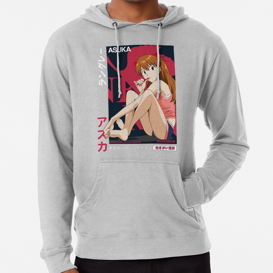 Asuka Langley Neon Genesis Evangelion Ikigaisekai Designs For Men And Women Hoodie - Image 5