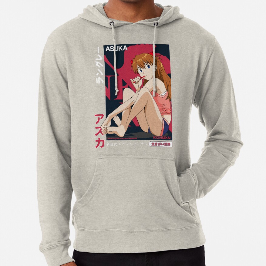 Asuka Langley Neon Genesis Evangelion Ikigaisekai Designs For Men And Women Hoodie - Image 4