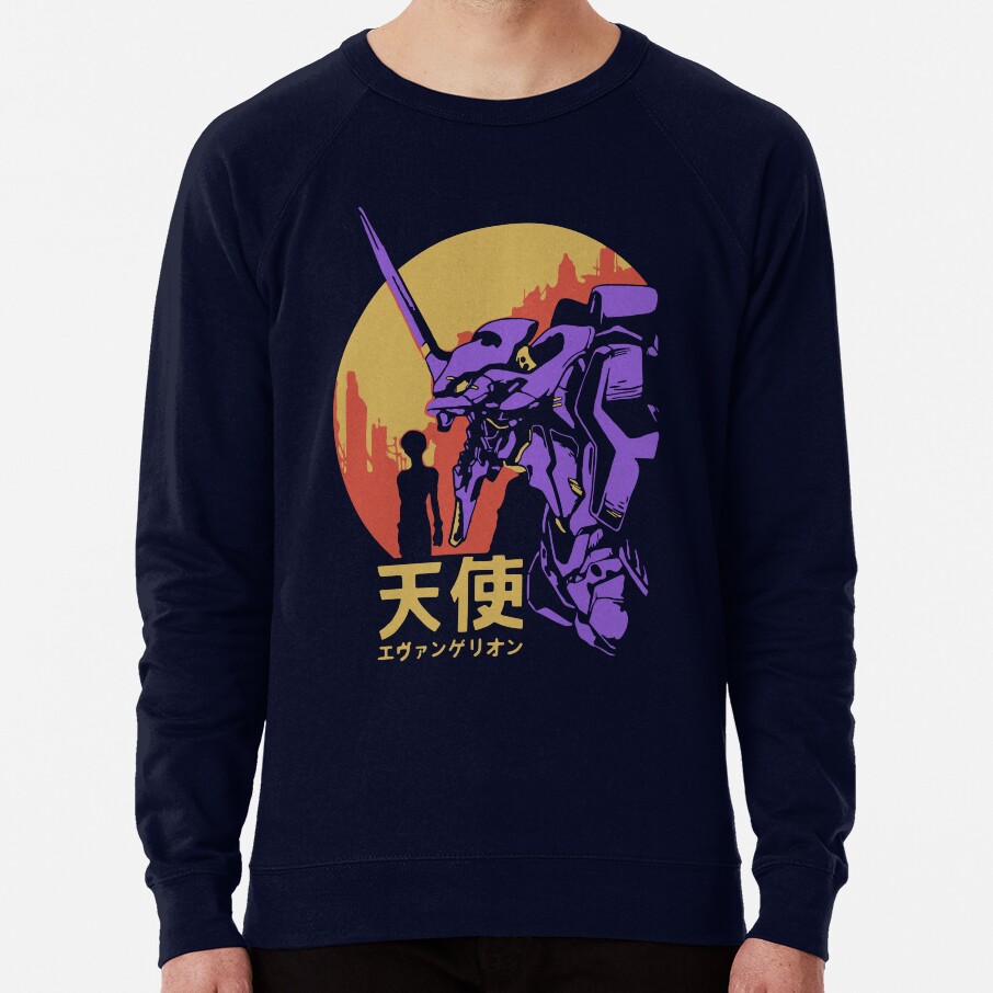 Neon Genesis Evangelion Retro Vintage Sweatshirt - Image 6