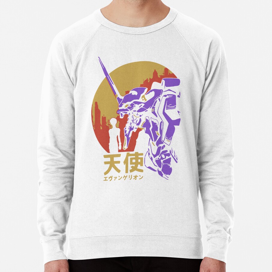 Neon Genesis Evangelion Retro Vintage Sweatshirt - Image 2