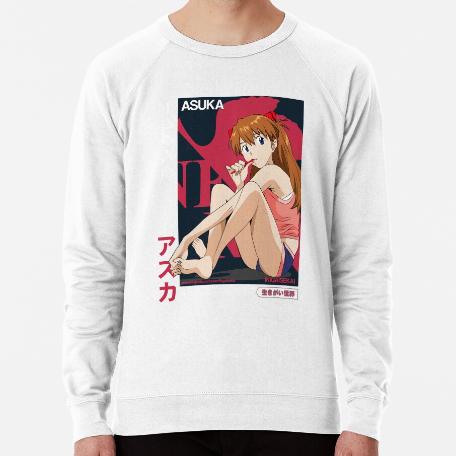 Asuka Langley Neon Genesis Evangelion Ikigaisekai Designs For Men And Women Sweatshirt - Image 2