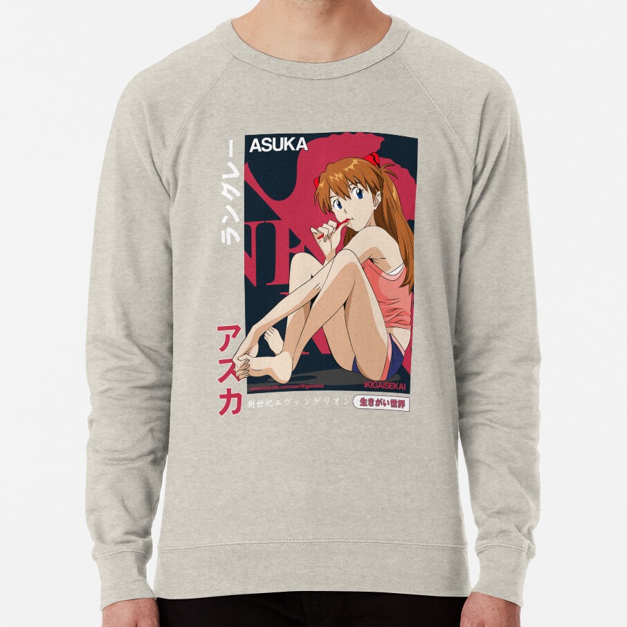 Asuka Langley Neon Genesis Evangelion Ikigaisekai Designs For Men And Women Sweatshirt - Image 4