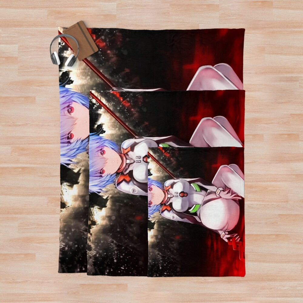 Rei Ayanami Genesis Evangelion Throw Blanket - Image 3