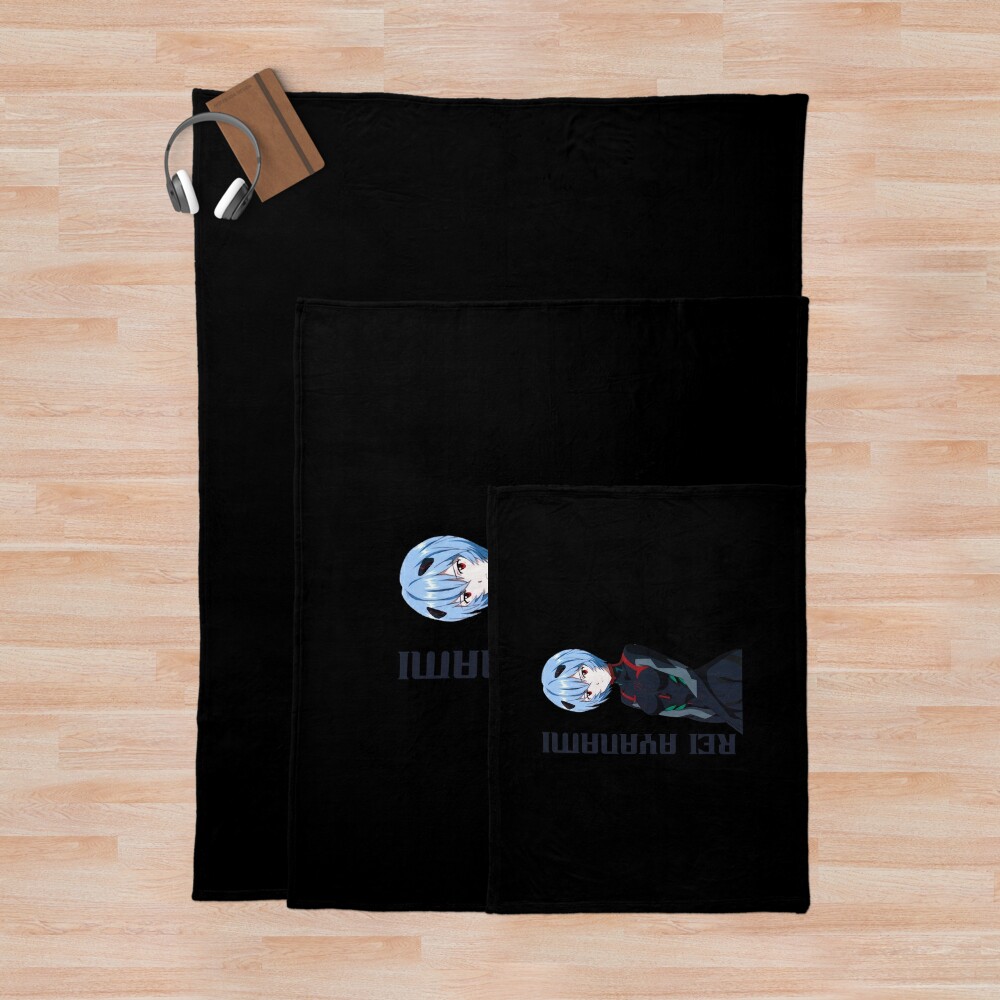 Evangelion Rei Ayanami Neon Genesis Throw Blanket - Image 3