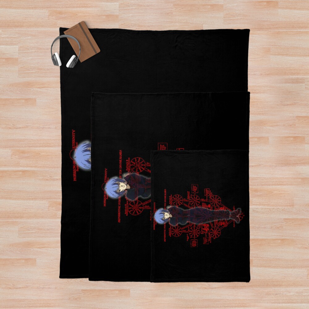 Evangelion Rei Ayanami Sephiroth Tree Background Throw Blanket - Image 3