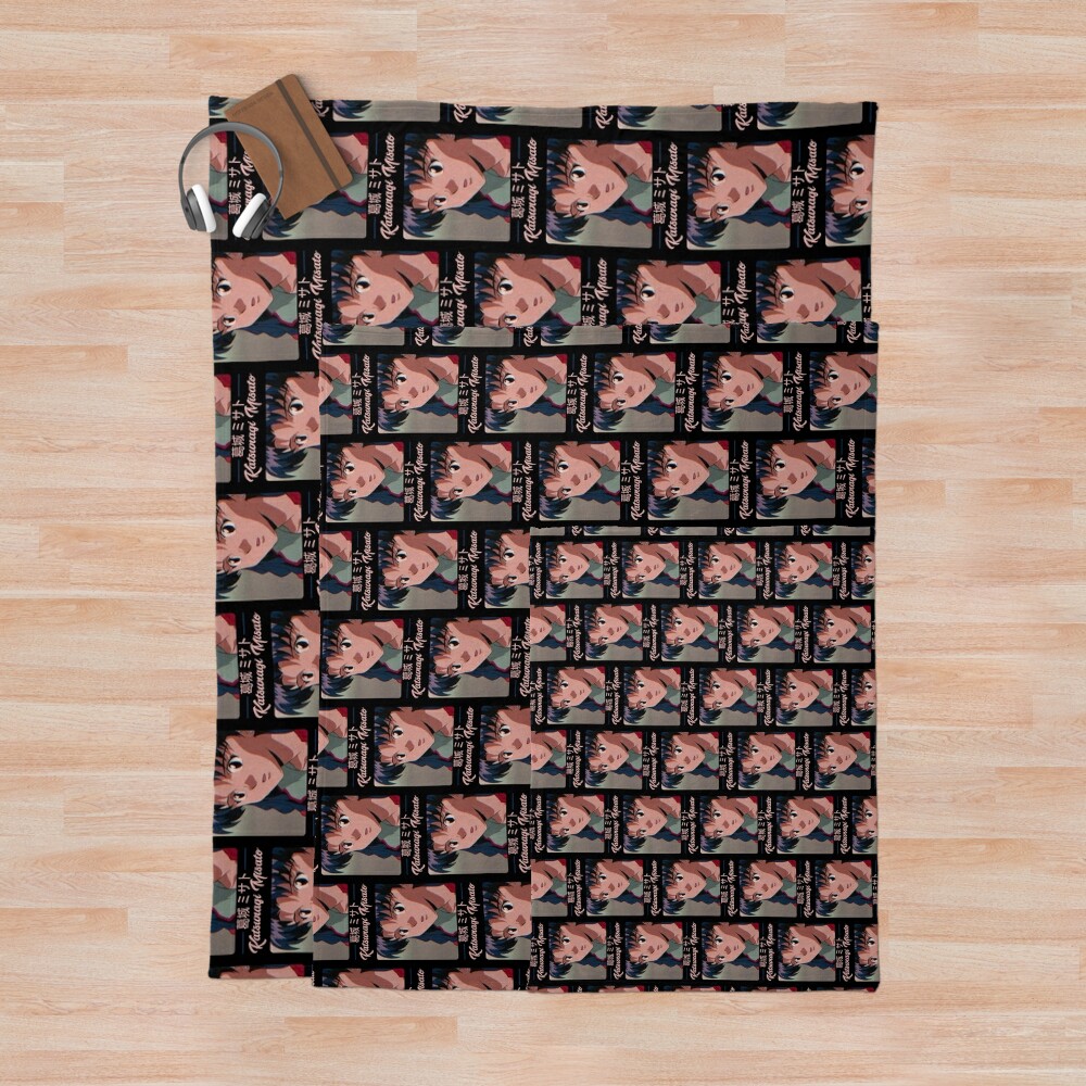 Evangelion Misato Katsuragi Photograph Throw Blanket - Image 3