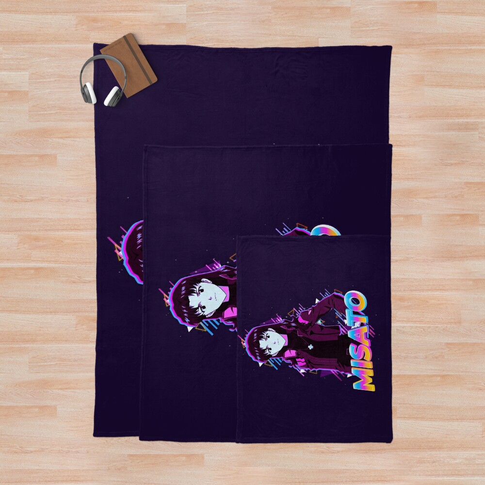 Misato Neon Genesis Evangelion Throw Blanket - Image 3