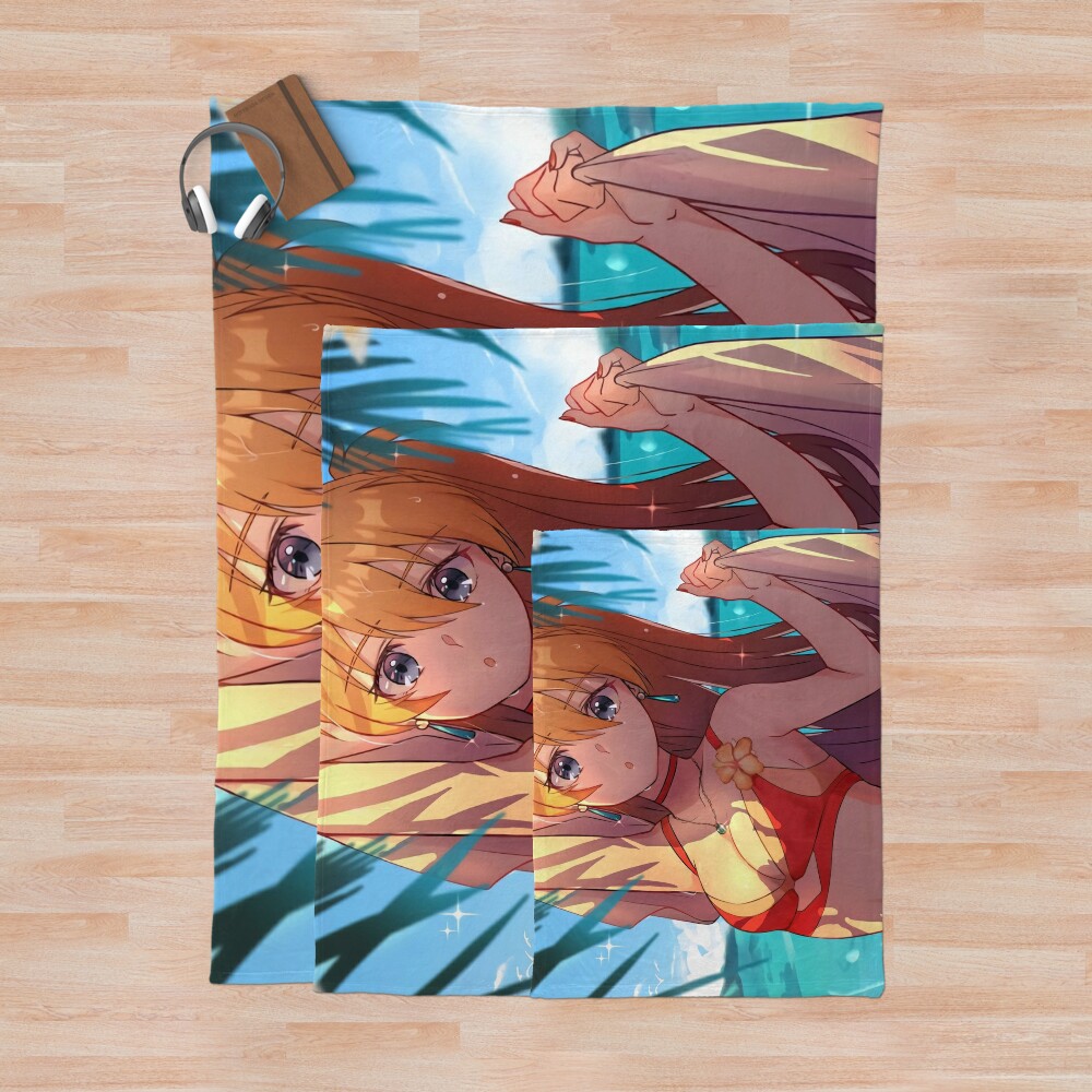 Asuka Langley Soryu Evangelion Fanart Anime Waifu Throw Blanket - Image 3