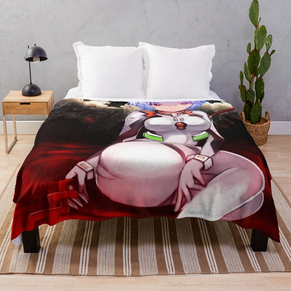 Rei Ayanami Genesis Evangelion Throw Blanket