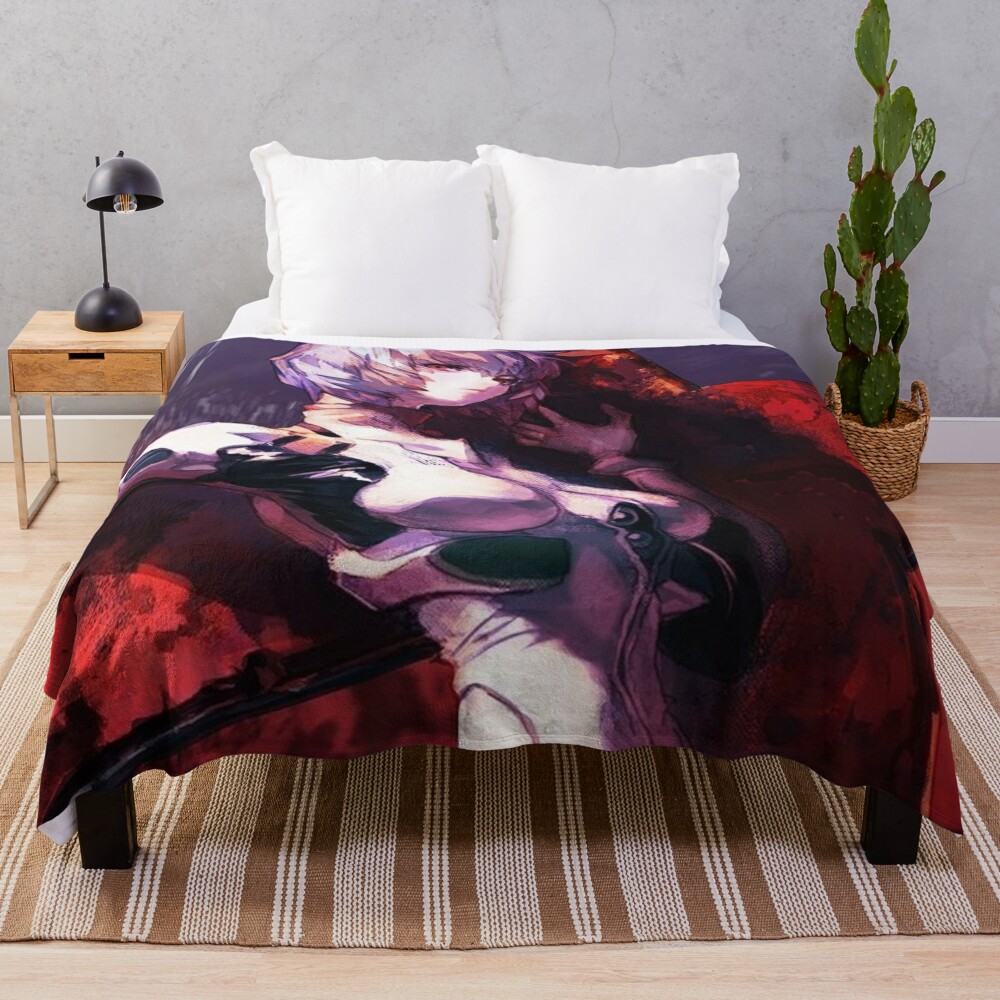 Rei Ayanami Neon Genesis Evangelion Throw Blanket