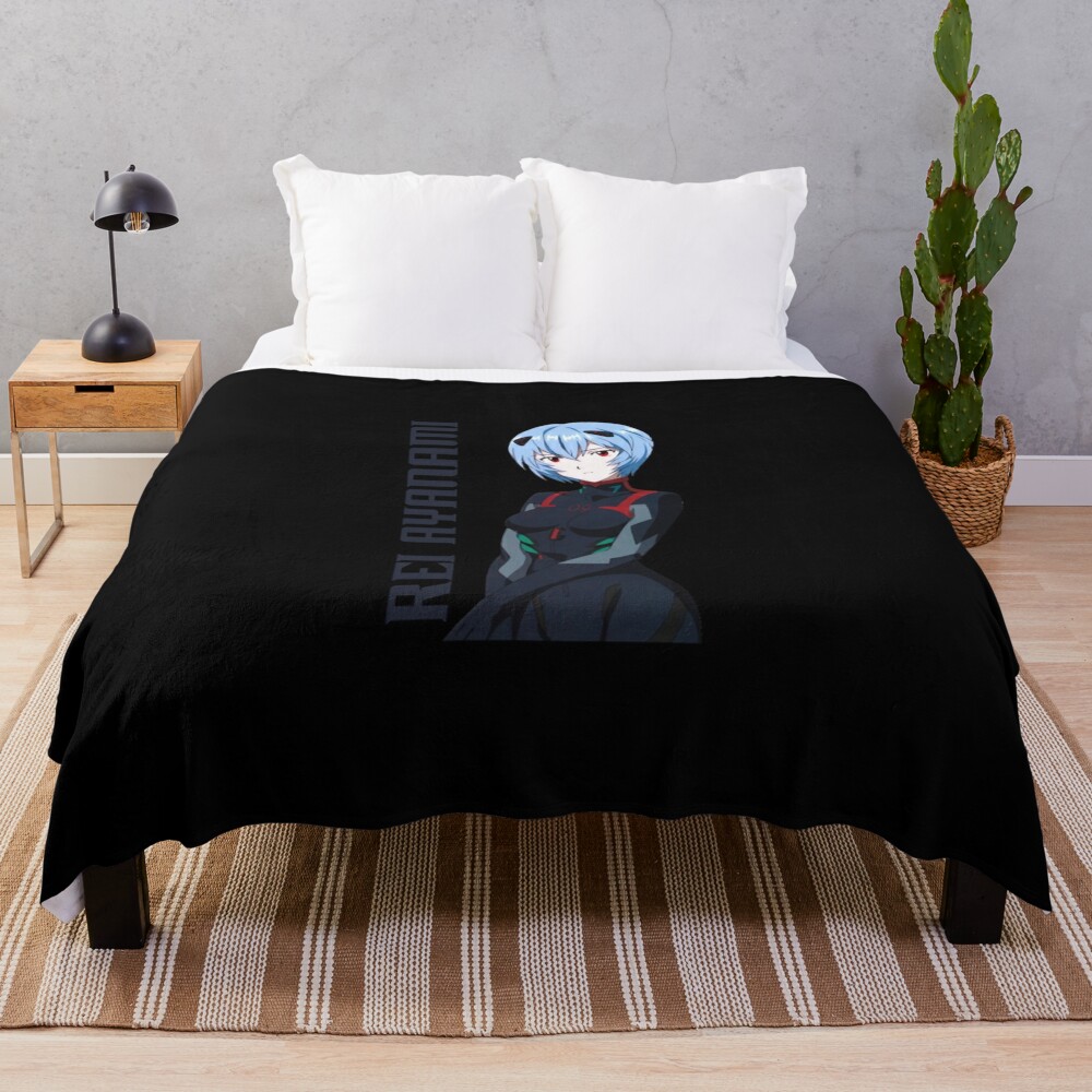 Evangelion Rei Ayanami Neon Genesis Throw Blanket