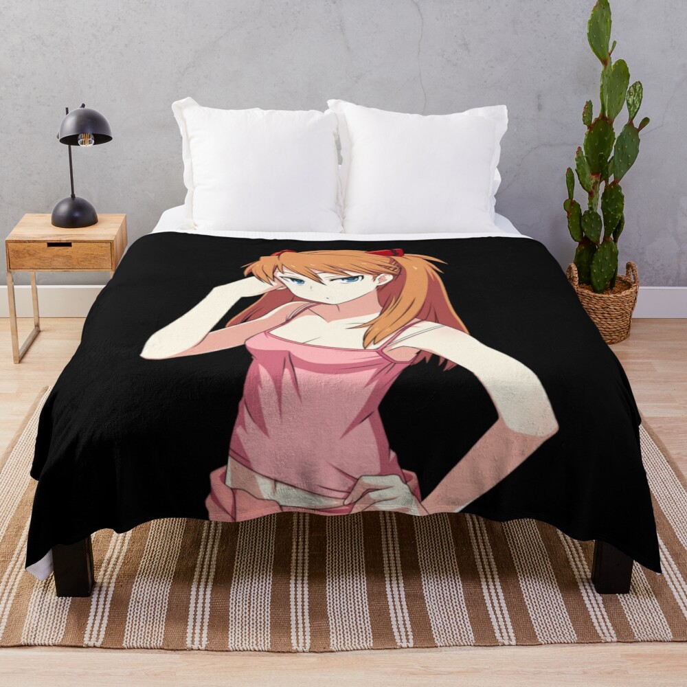 Misato Katsuragi Best Seller Evangelion Throw Blanket