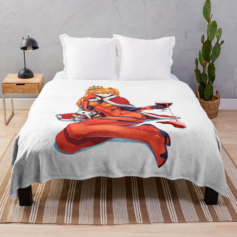 Evangelion Asuka Langley Throw Blanket