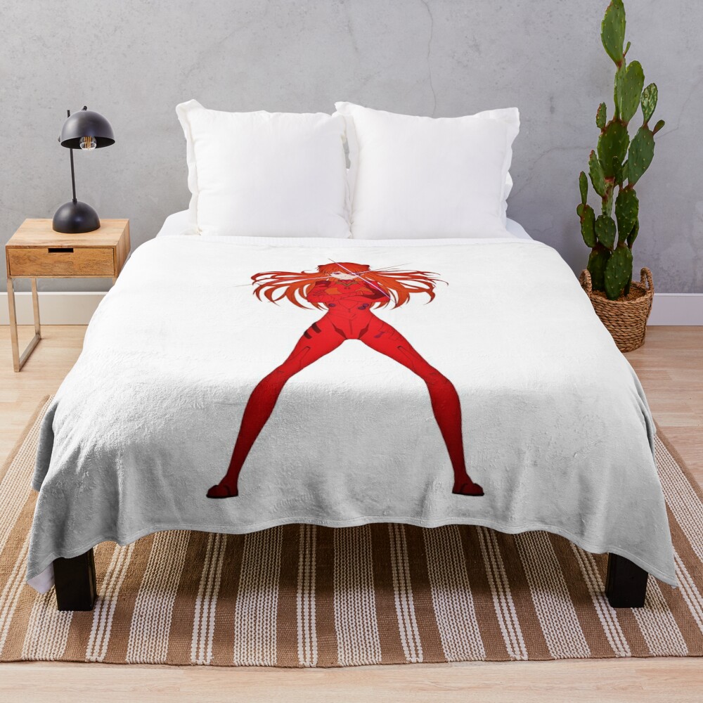 Asuka Langley Evangelion Throw Blanket