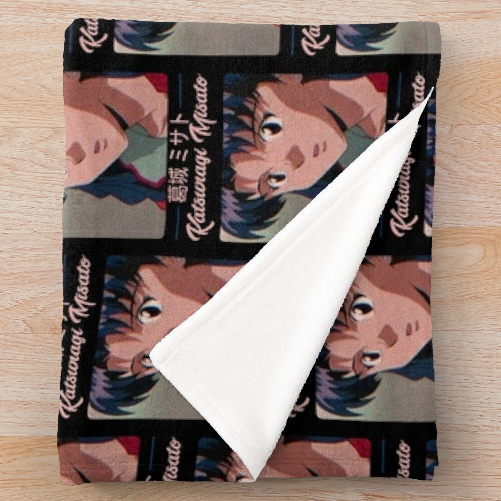 Evangelion Misato Katsuragi Photograph Throw Blanket - Image 2