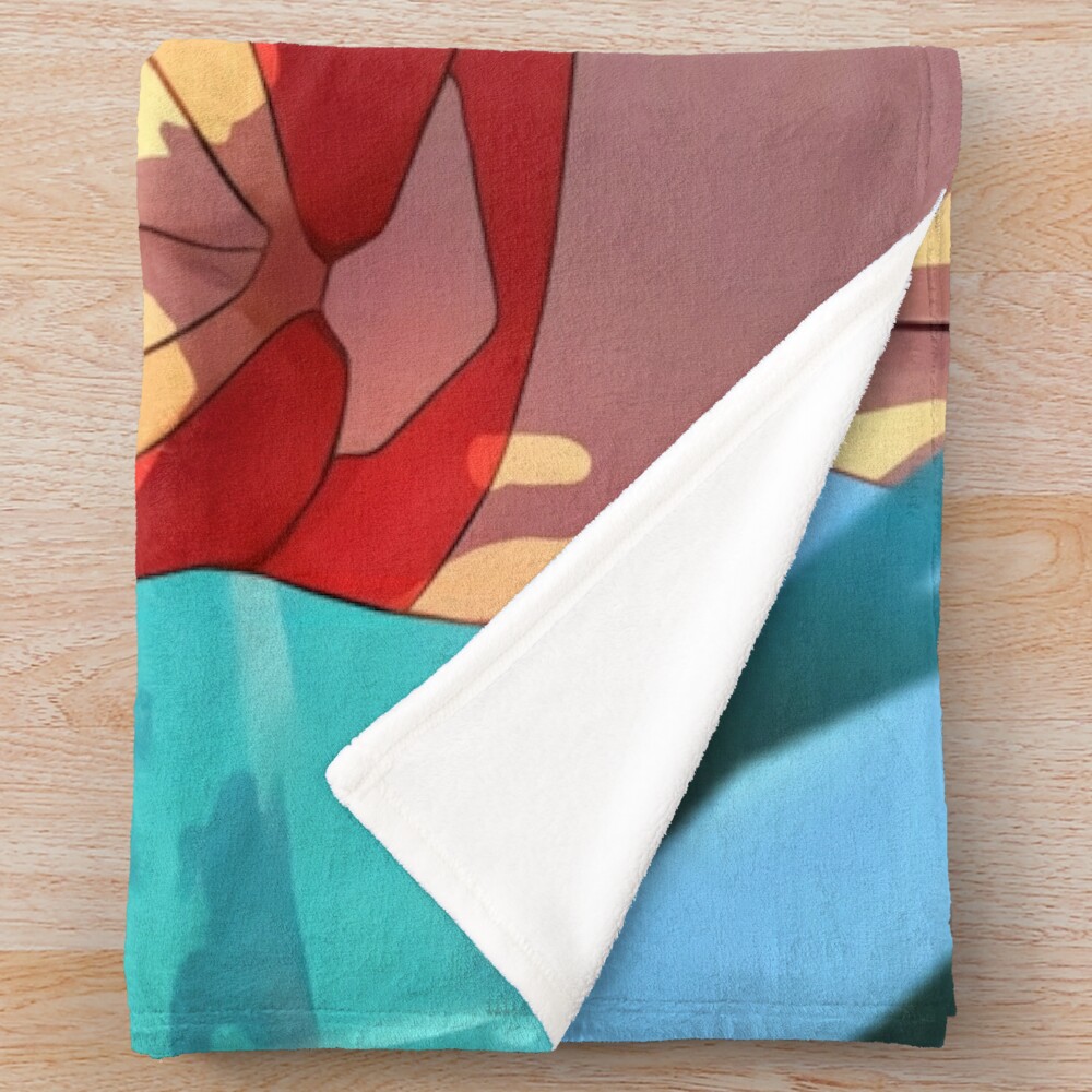 Asuka Langley Soryu Evangelion Fanart Anime Waifu Throw Blanket - Image 2