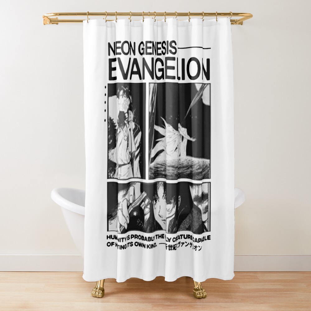 Evangelion Misato Katsuragi Shower Curtain