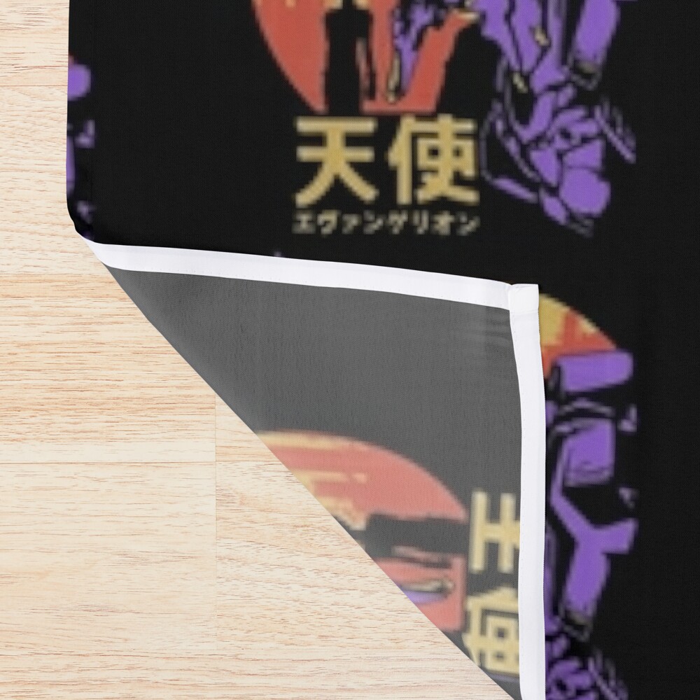 Neon Genesis Evangelion Retro Vintage Shower Curtain - Image 2